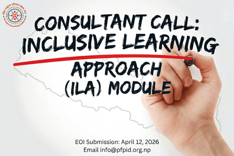 Adaptation, Translation, and Contextualization of Inclusive Learning Approach (ILA) Module (English to Nepali) and Provision of Training
