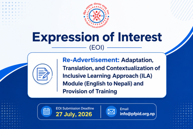 ToR – Adaptation, Translation, and Contextualization of Inclusive Learning Approach (ILA) Module (English to Nepali) and Provision of Training